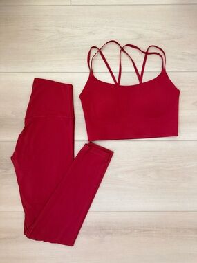Red Strappy Crop Top - Women